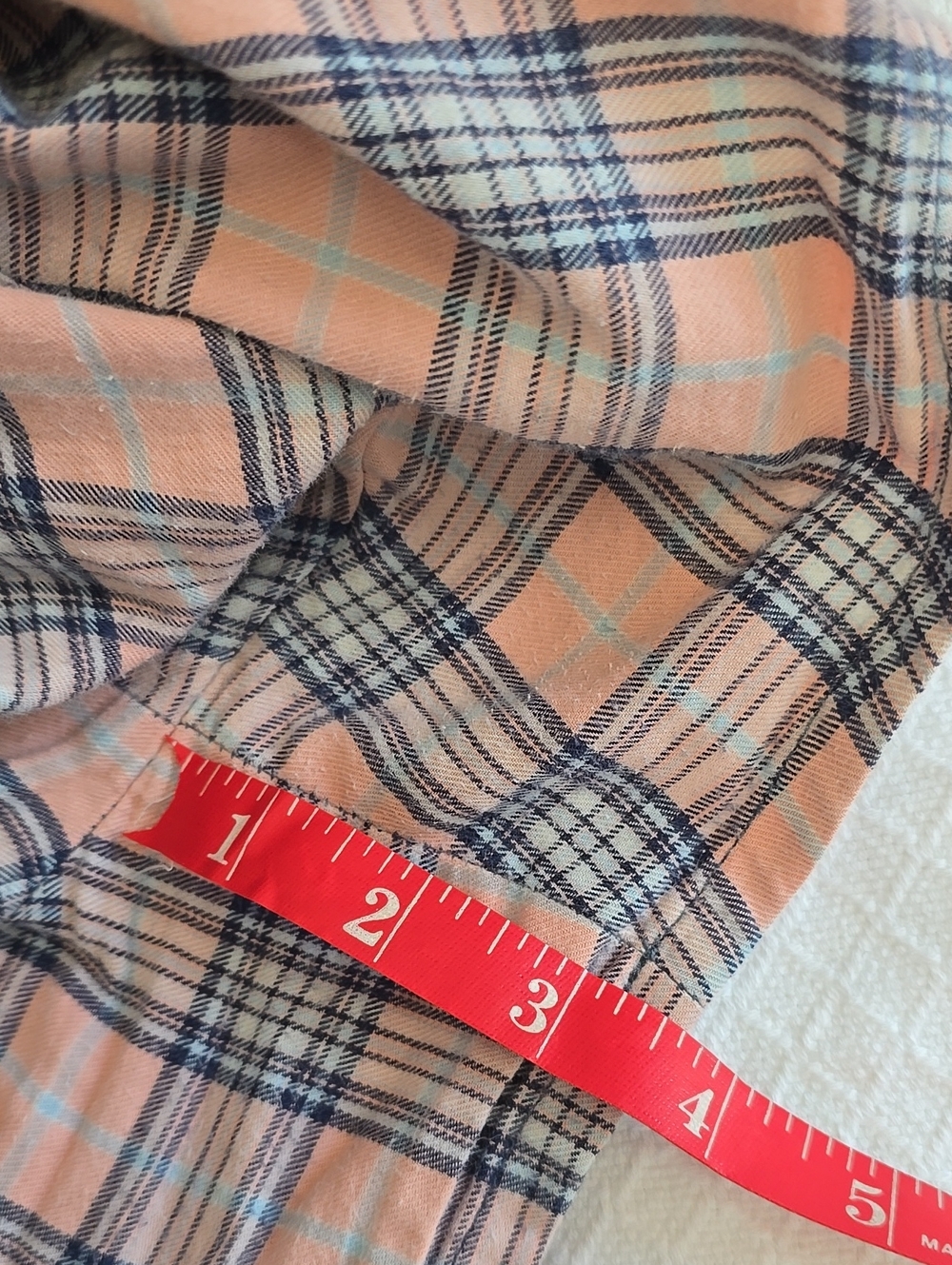 Acne Studios Plaid Cotton Flannel Shirt Shorts Set Pink Blue 100% Cotton #Z - Picture 9 of 16